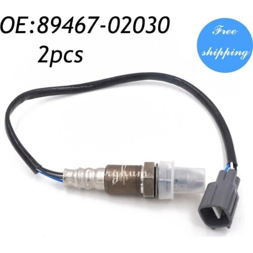 2PCS O2 Oxygen Air Fuel Ratio Sensor For 07-10 Toyota Corolla ZRE152 1.8L 89467-02030 8946702030