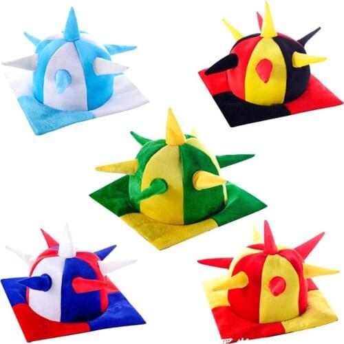 European Cup World cup Americas Cup Football Cap Soccer Hat Flannel Headwear Costume Party Dress-up for Football Fan Cheering