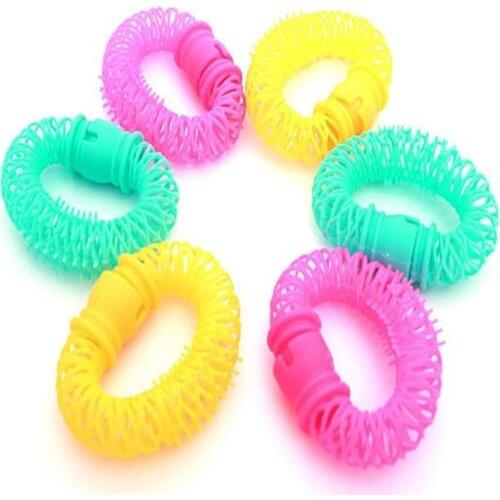 6 Pcs/Lot Plastic Lucky Donuts Curly Hair Curls Roller Flexi Rods Hair Styling Tools Hair Accessories Curler For Women