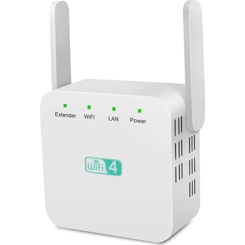 Wireless Wifi Repeater WiFi Signal Amplifier Wifi Range Extender 300Mbps Wifi Booster Wifi Router Repeater-UK Plug
