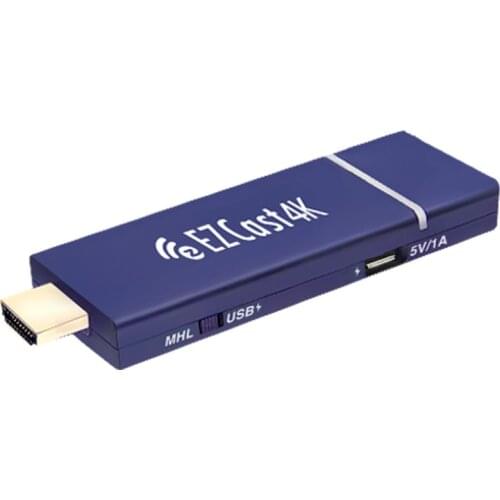 Moveski EZCast 4K x 2K HDMI WiFi Display Dongle Receiver 2.4G/5G Dual Band H.265 4K Decoding Stick Support MiraCast AirPlay DLNA