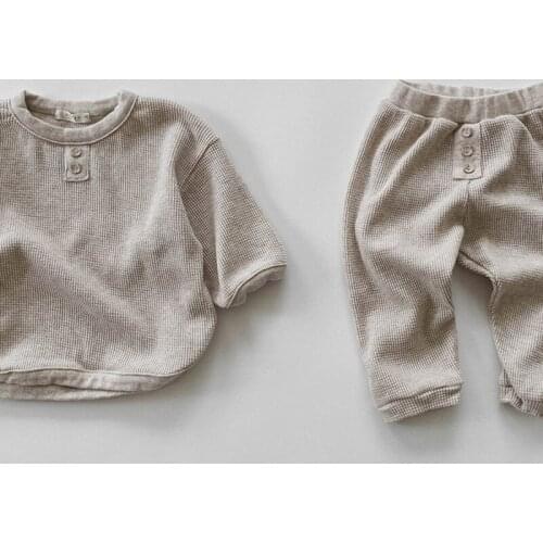 Childrens wear autumn and winter boys and girls casual sweater pants set childrens comfort suit