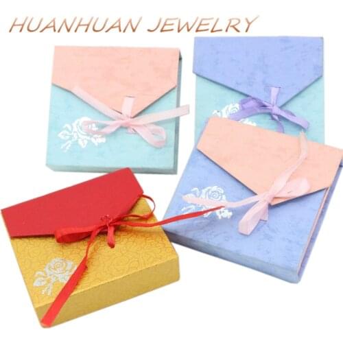Kraft Paper Gift Box Bracelet Necklace Decorations Wedding Gifts Boxes Honey Friends Party Jewelry Supplies Case Display B3444