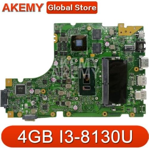 Laptop motherboard for ASUS VivoBook 14 X442UF X442UQR R419U X442UN X442UR X442UQ original mainboard 930MX 4GB-RAM I3-8130U