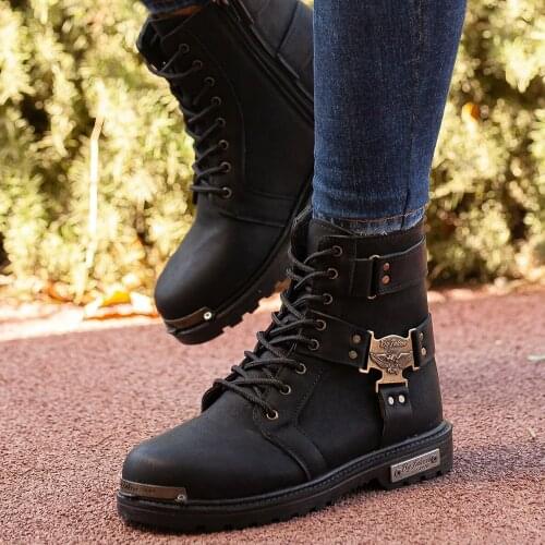 Minea Men's Motorcycle Boots