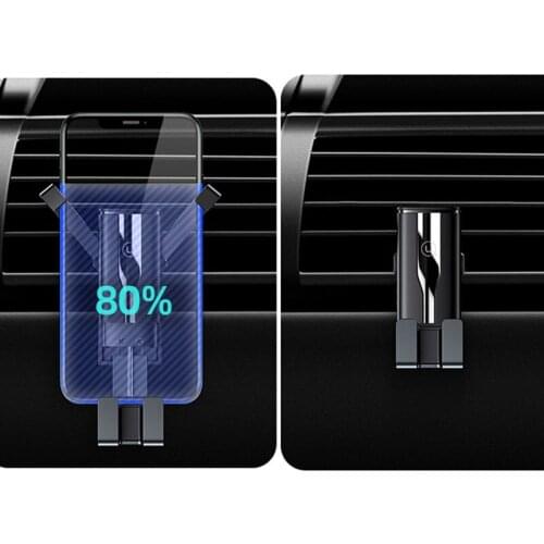 Mini Hidden Auto shrink Phone Holder For Car Air Outlet Clamp Support Moblie Handsfree Smart Cellphone Mount Bracket One-handed