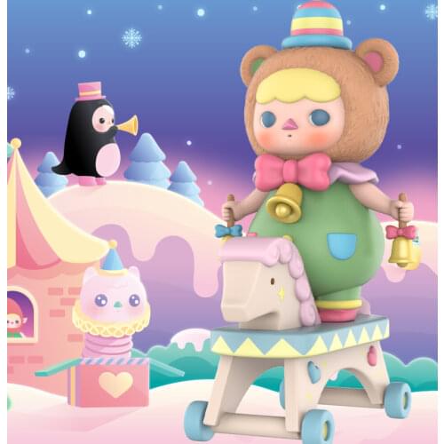 Original PUCKY Christmas Parade Series Blind Box Toys Doll Cute Anime Figure GiftBlind Bag Toys for Girls Kawaii Model Girl Gift