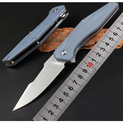 Free Wolf RM12 D2 Folding Knife G10 Handle Utility Outdoor Camping Hunting Pocket EDC Knife Tool