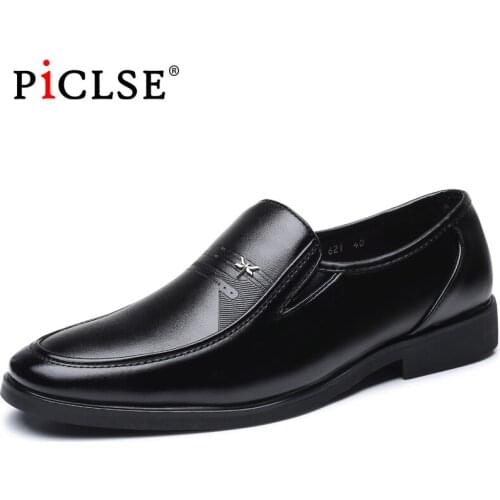 Classic Black Formal Shoes Men Dress Shoes Genuine Leather Shoes Men Flat shoes Business Oxford Shoes For Men Shoes Leather