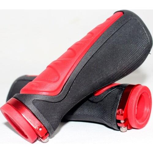 Bicycle rubber grips, ergonomic grips, shock absorption, soft and comfortable grips, unilateral locking grips for mountain bikes
