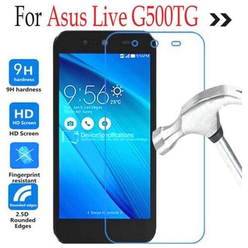 2pcs For ASUS Live G500TG / Asus Zenfone Live Tempered Glass Screen Protector Cover Protective Film Case On ASUS GO Live G500TG