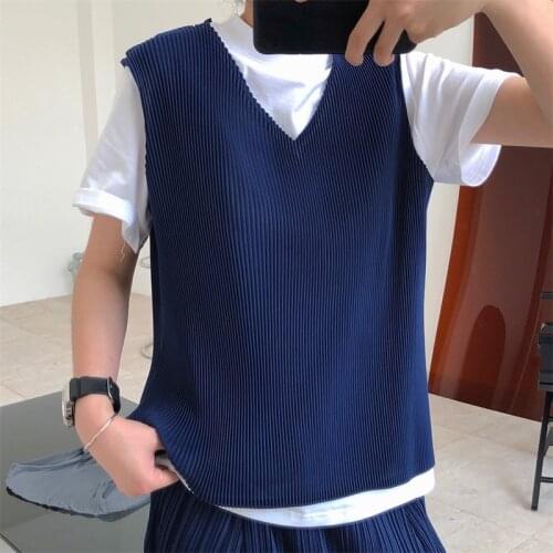 2021 New Summer Casual Ladies Vest Loose V Neck Solid Color High Quality Women Waistvest Fashion Elegant Female Gilet T121