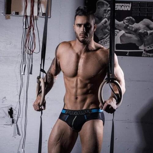 Sexy Briefs Men Underwear Cotton Mans Underpants Gay Slip Mens Underware Penis Breathable Bikini Low Waist Mens Panties