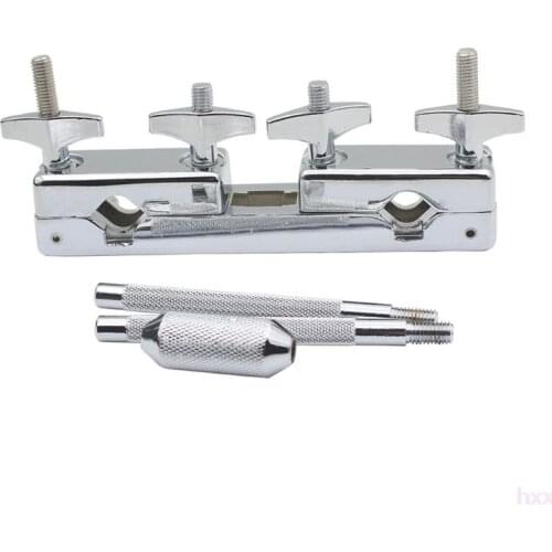New 1pcs Metal Connecting Clamp Holder Bracket Rod Percussion Drum Set for Cowbell Accessory drum set professional