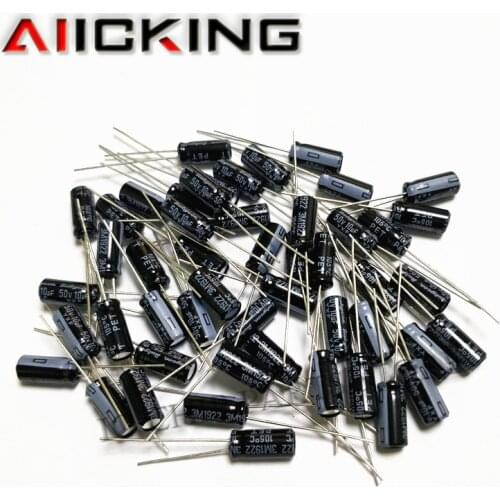 10UF 50V 5*11mm Electrolytic capacitor Rubycon 50pcs Higt quality DIP 10UF 50V Electrolytic capacitor NEW in stock