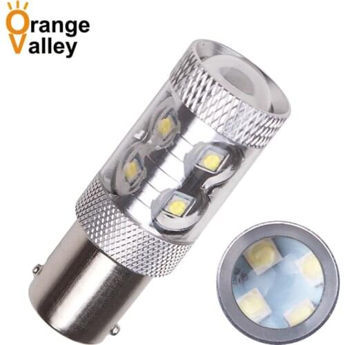 10Pcs BA15S 1156 P21W LED 10 12 16 SMD 2828 Car LED Auto DRL Turn Signal Light Reversing lamp