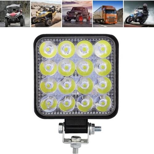 1000LM Car working lights 16 LED 48W Waterproof IP67 Accessory Bracket