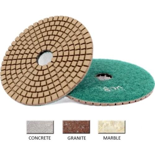 4 Inch 100mm Diamond Polishing Pad Wet Use 1 Piece Polishing Wheel For Stone Concrete Granite Tools Grinding Disc 30#-3000# grit