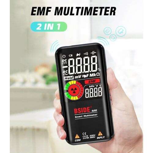 S11 S20 Digital Multimeter with EMF Meter Color Display 9999 Count Auto Range Voltmeter Rechargeable Capacitance Diode Tester