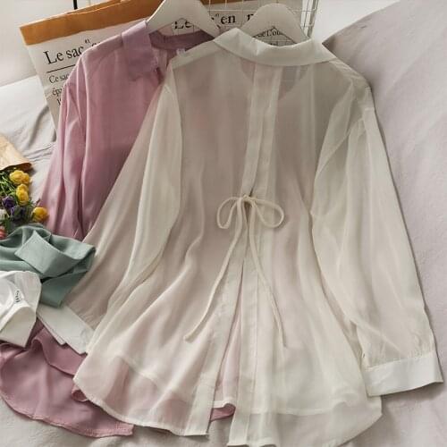 Женские белые рубашки Clearlotus China At AliExpress