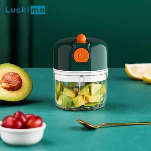 USB Charging Electric Garlic Masher Chopper 100/250ml Mini Meat Food Vegetable Grinder Fresh Pepper Chili Crusher Kitchen Tool