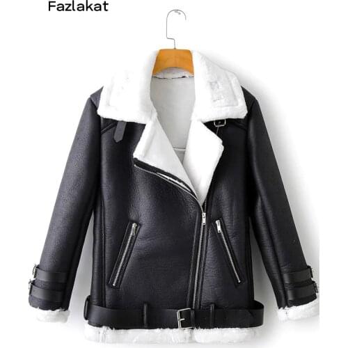 Женские кожаные куртки FAZLAKAT China At AliExpress