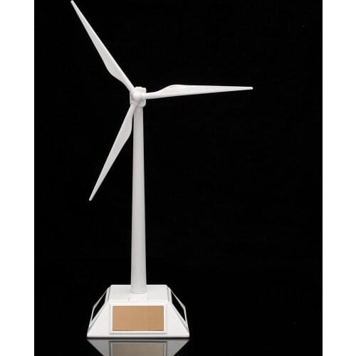 HOT SALE Plastic Model-Solar Powered Windmill Wind Turbine Desktop Decor Science Toy New