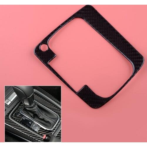 Left Hand Drive Car Gear Shift Panel Cover Trim Frame Carbon Fiber Fit for Subaru Forester 2013 2014 2015 2016 2017 2018