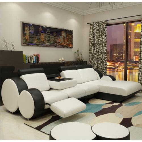 Living Room Sofa set corner sofa L real genuine cow leather sectional sofas minimalist modern muebles de sala moveis para casa