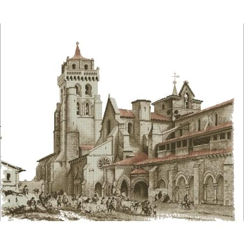 Monasterio De Las Huelgas Sewing kit Top Quality Needlework Embroidery DIY Cross Stitch Kit 14CT Unprinted Decor Handmade