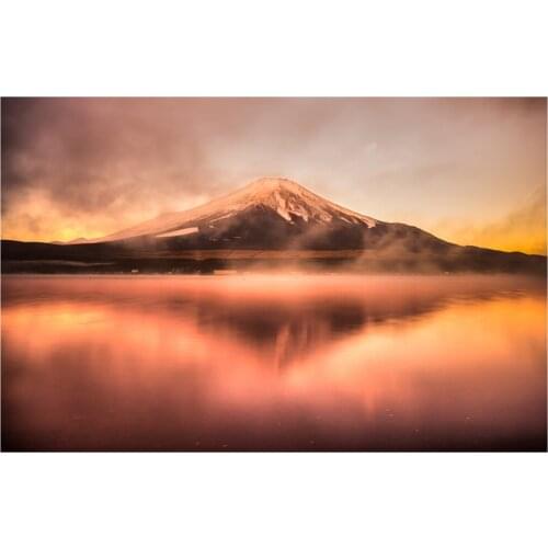 Colorful print Wall Tapestry Mount Fuji, Japan M325