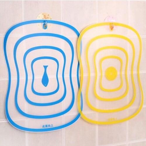 Plastic Chopping Board Non-slip Transparent Frosted Cutting Board Kitchen Vegetable Fruit Meat Cutting Panel Tools