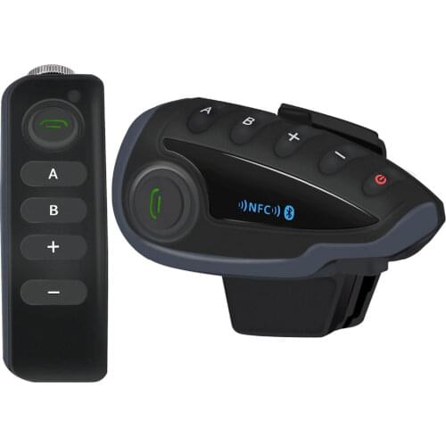 Vnetphone Full Duplex Helmet Intercom V8 Motorcycle Helmet Headsets Bluetooth V3.0 Intercom 5 Riders Talking Group with NFC