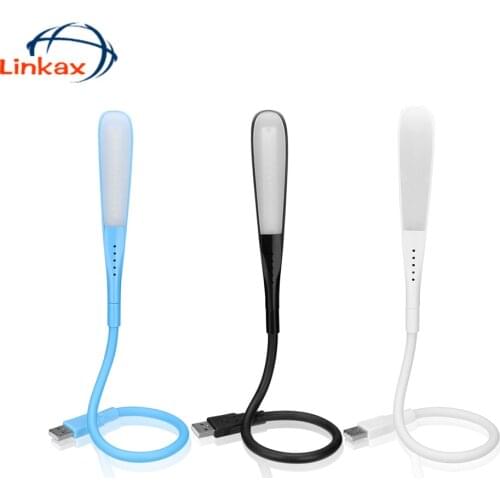 Touch Dimmable Flexible USB LED Eye-care Reading Light Adjustable LED Solid Desk Lamp for Laptop Bedroom Study Lighting