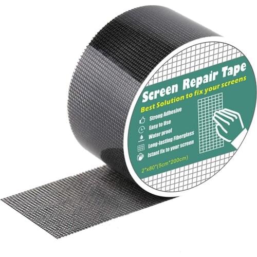 Window Door Screen Repair Patch Anti-Insect Fly Bug Screen Patch Kit Mosquito Adhesive Repair Tool