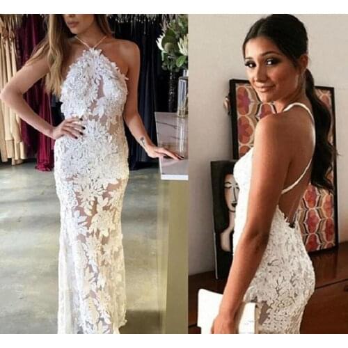 Romantic Mermaid Wedding Dresses Halter 3D Flowers Tulle Wedding Gowns Open Back Handmade Bridal Dress Custom Made