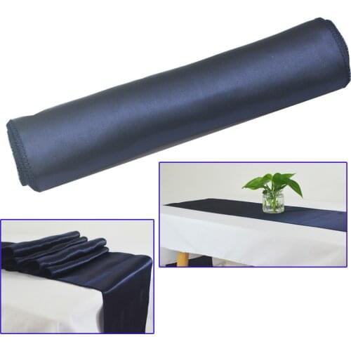 30x180cm Satin Table Runners For Wedding Party Home Hotel Modern Table Runner Gold/Royal blue Table runner cloth Decorations