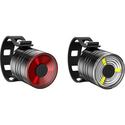 Bicycle Light Rear Taillight USB Bicycle Rechargeable Rear Light LED Warning Lamp Bicycle Front Rear Flash Light Bicycle Lamp