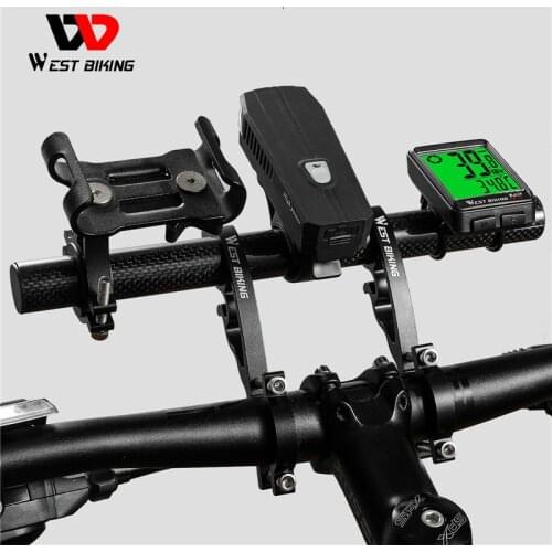 Handlebar Extender Double Bicycle Handlebar Extension Bracket for Holding Motorcycle E-Bike Lamp Speedometer GPS Computer Holder
