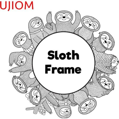 UJIOM Funny Sloths Home Decoration Living Room Decor Wall Stickers Moisture Proof Funny Bathroom Kitchen Decor Poster Decals