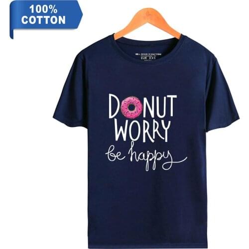 Zoe Laverne summer new 100% pure cotton comfortable short-sleeved T-shirt casual all-match letter printing mens T-shirts tops