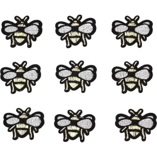 10pcs/lot Iron On insect Patches Embroidered Animals Stickers Diy Clothes Jeans Appliqued Handmade Pacthwork Backpack Badge