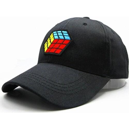 2021 Cube Embroidery Cotton Baseball Cap Hip-hop Adjustable Snapback Hats for Men and Women 194