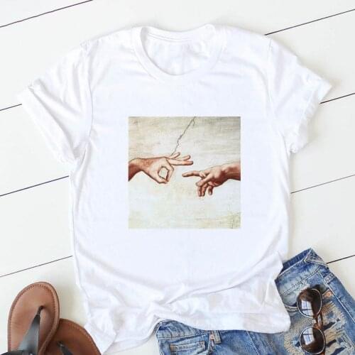 2020 Tees Women T Shirt Summer Short Sleeve O Neck T shirt Harajuku Ullzang 90s Tshirt Korean Style Top Tee Female Clothing