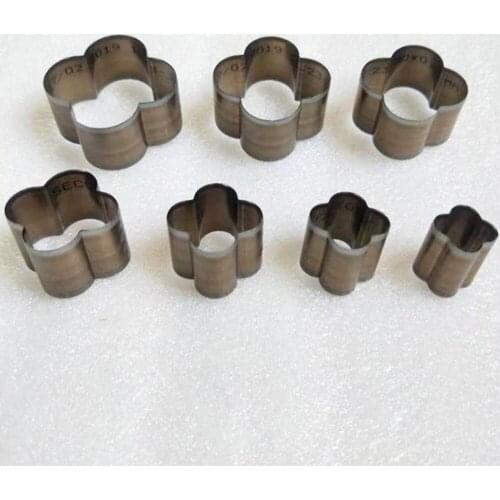 7 Pcs/Set Hand Made Leather Tool Mold Leather Knife Mold Laser Knife Mold Plum Flower Mold For Leather Cutter