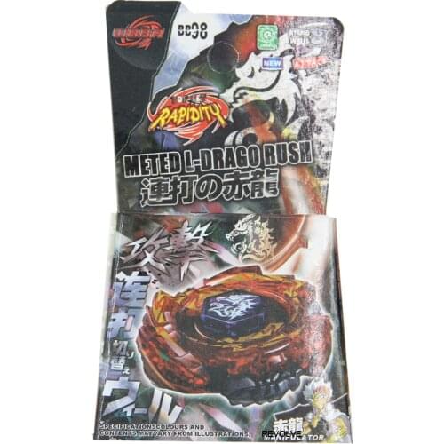 B-X TOUPIE BURST BEYBLADE Metal Fusion Toupie BB98 Red Limited METED L-DRAGO RUSH Toy Battle Top Starter 4D System DropShipping