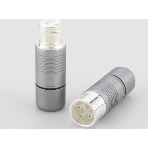 Audiocrast Silver plated XLR Terminal Audio style screws Locking XLR balance audio plug