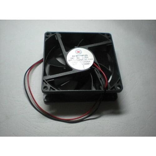2 Pcs Brushless DC Cooling Fan 7 Blade 8025S 5V 80x80x25mm