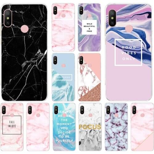 211FG Marble Mobile Soft Silicone Tpu Cover phone Case for xiaomi redmi 7 7a note 4A 4X 6 Pro 6A 7