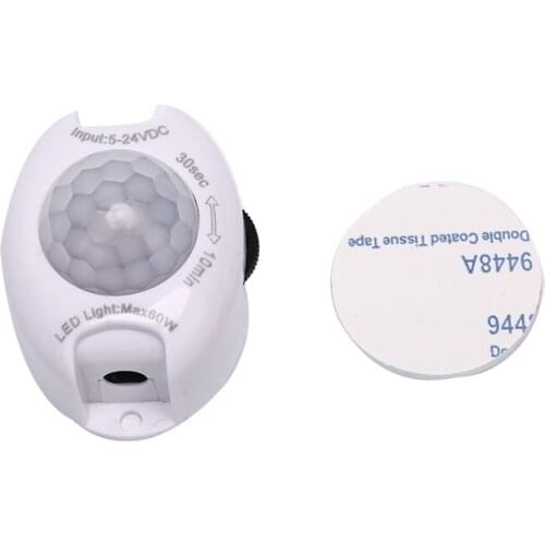 1PC Motion Sensor Light Switch 5V 24V DC Movement Detector Activated Automatic Switch Wholesale